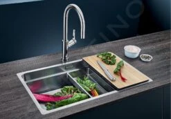 Blanco ETAGON 700-IF - Fregadero De Silgranite, 740x440 Mm, Con Accesorios, InFino, Acero Inoxidable 524272 -Blanco a8b2c90a3d77116fd9245c7d