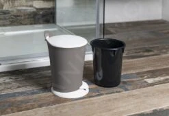 Aqualine Accesorios - Cubo De Basura Pedal 6 L, Terra/blanco TRN-079-05 -Blanco a97dac7320312001e19ba32c