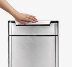 Simplehuman Cubos De Basura - Cubo De Basura 30 L, Touch-bar, Acero Inoxidable Cepillado CW2015 -Blanco aea885e72dcd4d6dd98c11d9