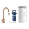 Grohe Red - Grifo De Fregadero Mono Con Calentamiento De Agua Y Filtro, Tanque M, Warm Sunset Cepillado 30085DL1 -Blanco aed639dfa5ef7a77b3f1fedd