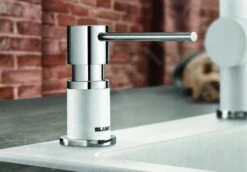 Blanco Accesorios - Dispensador De Detergente Lato, Blanco/cromo 525814 -Blanco b0ba6a4ce32b743e392d0642