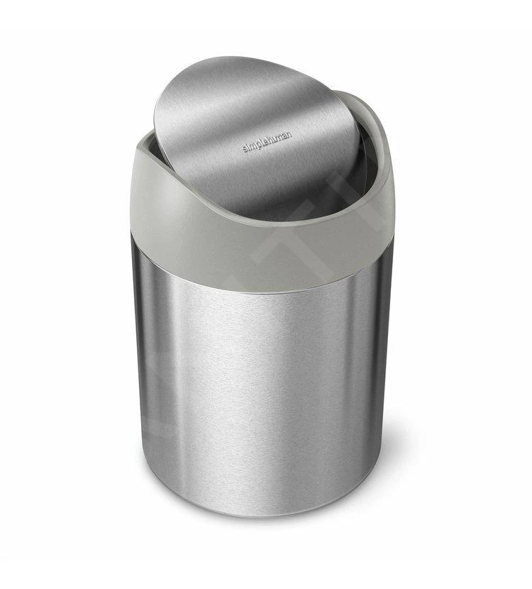 Simplehuman Cubos De Basura - Cubo De Basura Mini Para Mesa 1,5 L, Acero Inoxidable Cepillado CW2084 3 Simplehuman Cubos De Basura - Cubo De Basura Mini Para Mesa 1,5 L, Acero Inoxidable Cepillado CW2084