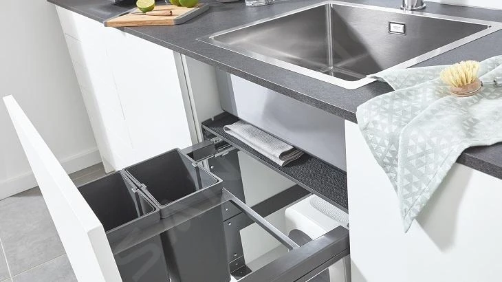 Grohe Blue Home - Cubo De Basura Extraíble 300 Mm, Dividido 15/15 L 40855000 7 Grohe Blue Home - Cubo De Basura Extraíble 300 Mm, Dividido 15/15 L 40855000 - Imagen 5