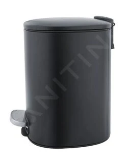 Nimco Cubos De Basura - Cubo De Basura 5 L, Negro Mate KOS 9005-90 -Blanco ba79bbeaab9122d5b948e3de