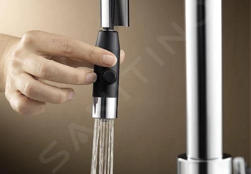 Blanco Carena S - Grifo De Fregadero Con Ducha Extraíble, Negro/cromo 526172 8 Blanco Carena S - Grifo De Fregadero Con Ducha Extraíble, Negro/cromo 526172 - Imagen 6