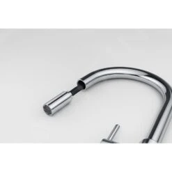 Franke Lina - Grifo De Fregadero FC 6051.031 Con Caño Extraíble, Cromo 115.0626.051 -Blanco c31a56585186f480018b1bce