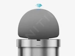 Simplehuman Cubos De Basura - Cubo De Basura Con Apertura Sin Contacto Con Sensor De Movimiento, 45 L, Acero Inoxidable Cepillado ST2009 -Blanco c6576072a4171a636f689cd0