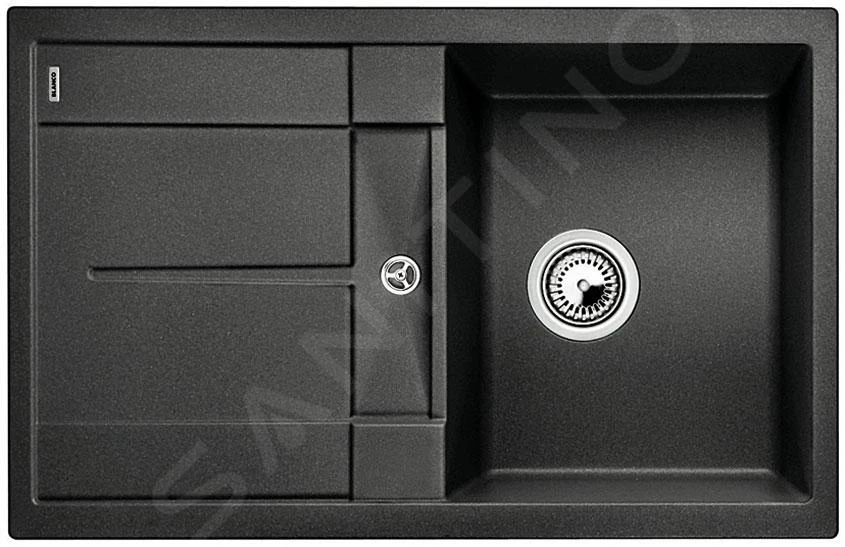 Blanco Metra 45 - Fregadero De Silgranite, 780x500 Mm, Negro 525915 3 Blanco Metra 45 - Fregadero De Silgranite, 780x500 Mm, Negro 525915