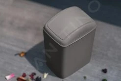 Aqualine Accesorios - Cubo De Basura Soft, 5 L, Terra TRN-187-05 -Blanco c68b5442ead9dfb5a601502d