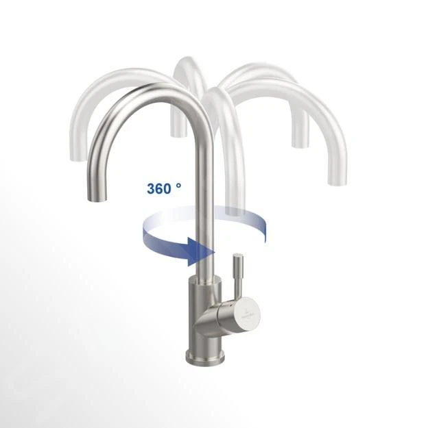 Villeroy & Boch Umbrella - Grifo De Fregadero Con Salida Extraíble, Dorado 92540003 5 Villeroy & Boch Umbrella - Grifo De Fregadero Con Salida Extraíble, Dorado 92540003 - Imagen 3