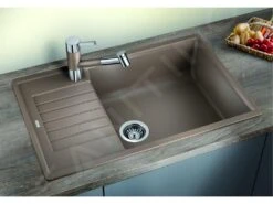 Blanco Zia XL 6 - Fregadero De Silgranite, 780x500 Mm, Compact, Aluminio 523275 -Blanco c94b083e3337987324a82aaf