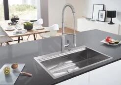 Grohe K7 - Grifo De Fregadero Con Brazo Flexible, Supersteel 31379DC0 -Blanco c9678ce10b77a9158eb951e3