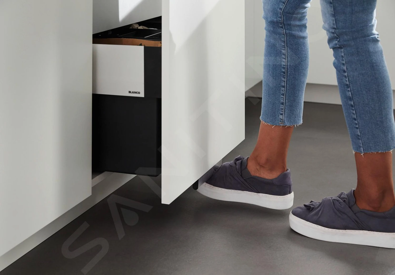 Blanco Select - Cubo De Basura Empotrado, Con Compartimento, Capacidad 42 L 526206 6 Blanco Select - Cubo De Basura Empotrado, Con Compartimento, Capacidad 42 L 526206 - Imagen 4