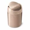 Simplehuman Cubos De Basura - Cubo De Basura Mini Para Mesa 1,5 L, Rose Gold CW2085 -Blanco cd433304697f86378279cdb4