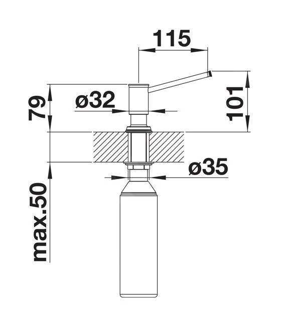 Blanco Accesorios - Dispensador De Detergente, Manganeso 521293 4 Blanco Accesorios - Dispensador De Detergente, Manganeso 521293 - Imagen 2