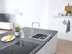 Grohe Blue Home - Grifo De Fregadero Connected, Con Enfriador De Agua Y Filtro, Cromo 31543000 -Blanco ce64a638e9b20446a0231523