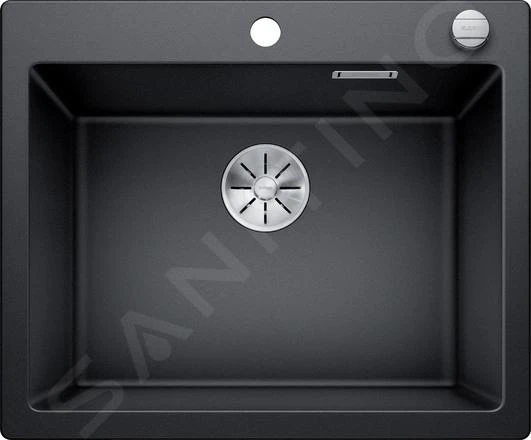 Blanco Pleon 6 - Fregadero De Silgranite, 615x510 Mm, Con Control De Desagüe, Negro 525954 3 Blanco Pleon 6 - Fregadero De Silgranite, 615x510 Mm, Con Control De Desagüe, Negro 525954