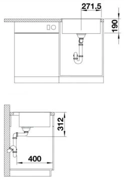 Blanco Subline 500 - Fregadero De Silgranite, 543x510 Mm, Negro 526000 9 Blanco Subline 500 - Fregadero De Silgranite, 543x510 Mm, Negro 526000 -Blanco d7af6d456e08b3722351afeb