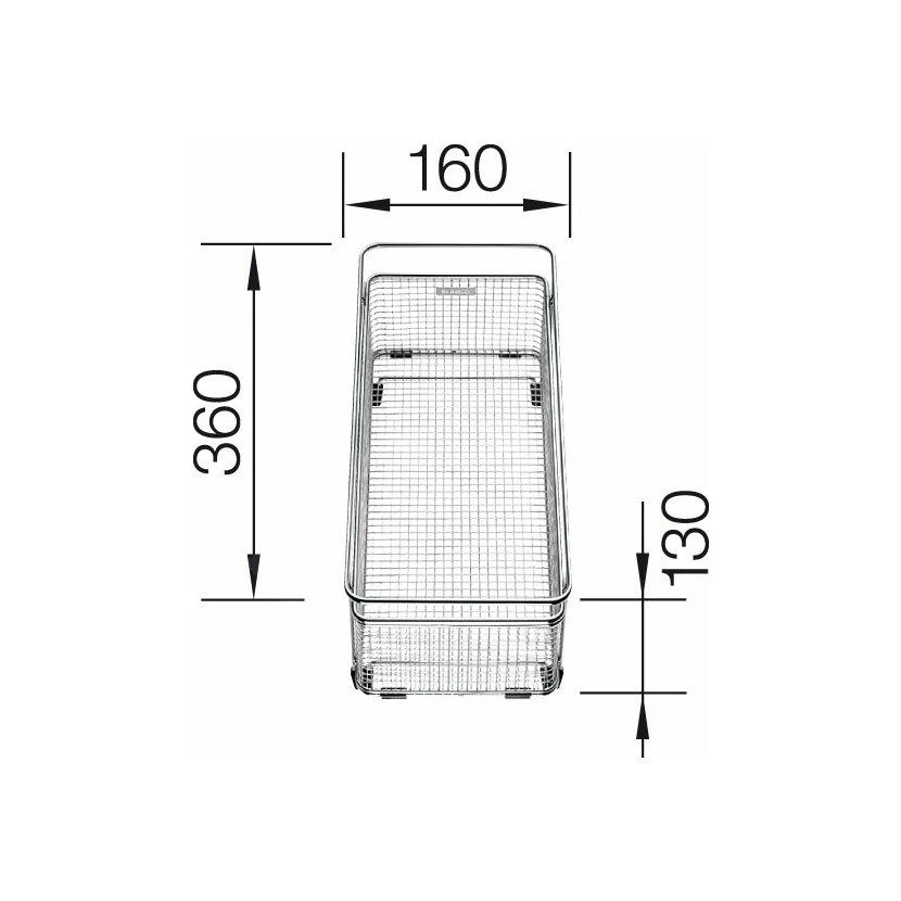 Blanco Accesorios - Cesta Multiusos Para Fregadero Subline, Acero Inoxidable 223297 4 Blanco Accesorios - Cesta Multiusos Para Fregadero Subline, Acero Inoxidable 223297 - Imagen 2