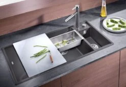 Blanco Axia III 6 - Fregadero De Silgranite, 1000x510 Mm, Con Control De Desagüe Y Con Accesorios, Negro 525848 -Blanco d872acc5b178ae4b40a1d950