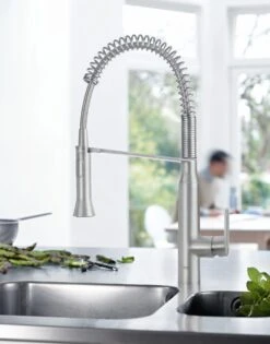 Grohe K7 - Grifo De Fregadero Con Brazo Flexible, Supersteel 31379DC0 -Blanco da90dbefe143ae8074a81801