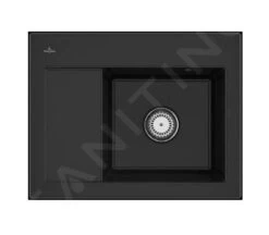 Villeroy & Boch Subway 45 - Fregadero De Cerámica 65x51cm, CeramicPlus, Cromita 331301J0