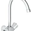 Grohe Costa L - Grifo Bimando De Fregadero, Cromo 31812001 -Blanco ddfecc576503f4522270e72c