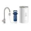 Grohe Red - Grifo De Fregadero Mono Con Calentamiento De Agua Y Filtro, Tanque M, Supersteel 30085DC1 -Blanco de086a61f15ef928e43cb2fe