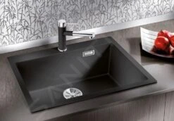 Blanco Pleon 8 - Fregadero De Silgranite, 700x510 Mm, Negro 525957 -Blanco e3250f580a7f09f4c74e7972