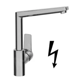 Hansa Twist - Grifo Monomando De Fregadero, Para Calentadores De Agua Sin Presión, Cromo 09221103