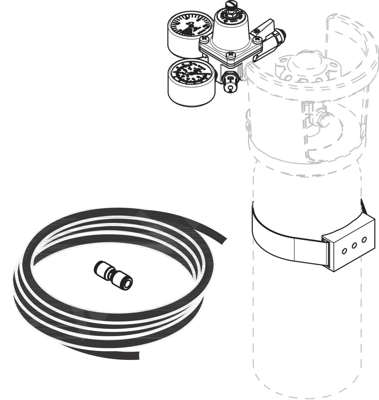 Hansgrohe Aqittura M91 - Kit De Extensión Para Botella De CO2 De 2 Kg 76819000 4 Hansgrohe Aqittura M91 - Kit De Extensión Para Botella De CO2 De 2 Kg 76819000 - Imagen 2