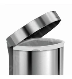 Simplehuman Cubos De Basura - Cubo De Basura Con Apertura Sin Contacto Con Sensor De Movimiento, 45 L, Acero Inoxidable Cepillado ST2009 -Blanco e98a482380264f6a7ab19c9d