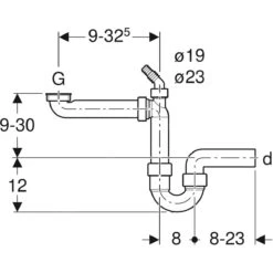 Geberit Accesorios - Tapón De Olor De Tubo Para Fregadero, Ahorro De Espacio, Salida Horizontal, D 40 Mm 152.885.11.1 6 Geberit Accesorios - Tapón De Olor De Tubo Para Fregadero, Ahorro De Espacio, Salida Horizontal, D 40 Mm 152.885.11.1 -Blanco ea8ea850d34e47c253c8c57e