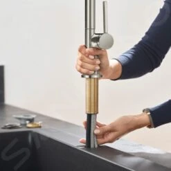 Hansgrohe M54 - Grifo De Fregadero Talis Con Ducha Extraíble, SBox, Aspecto Acero Inoxidable 72801800 -Blanco ecb300390f7dfe98c33ae7d2