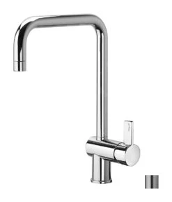 Paffoni Rock - Grifo De Fregadero, Acero Inoxidable RO980ST