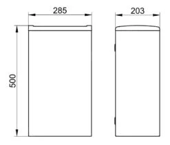 Keuco Collection Moll - Papelera Abierta, Mural, Antracita/cromo 12788010001 -Blanco fb23ff85bc0c75d3192eed54 1