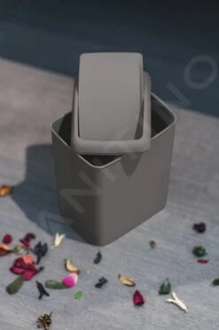 Aqualine Accesorios - Cubo De Basura Soft, 5 L, Terra TRN-187-05 -Blanco fd379054a5e0d6dad6c272e4