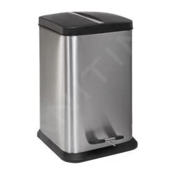 Sanela Cubos De Basura De Acero Inoxidable - Cubo De Basura De Acero Inoxidable, 20 L, Mate SLZN 80X
